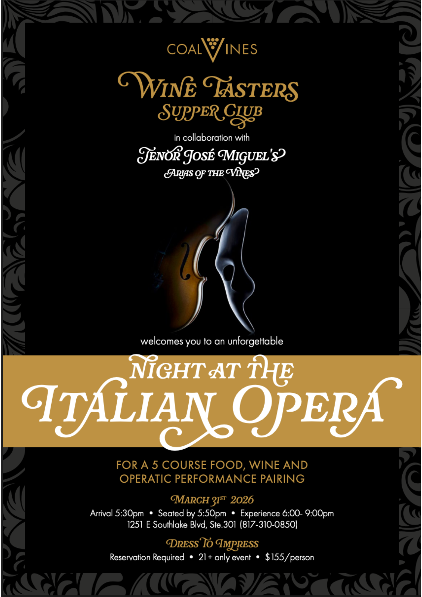 Classical music tenor, music and wine, arias of the wine california, event performing tenor