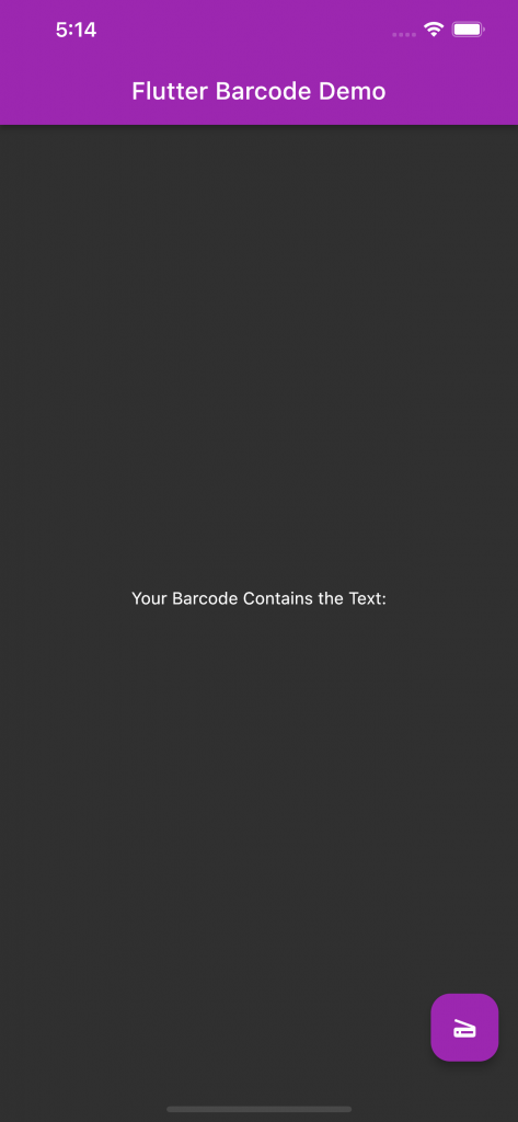 Flutter Barcode Demo Final App 