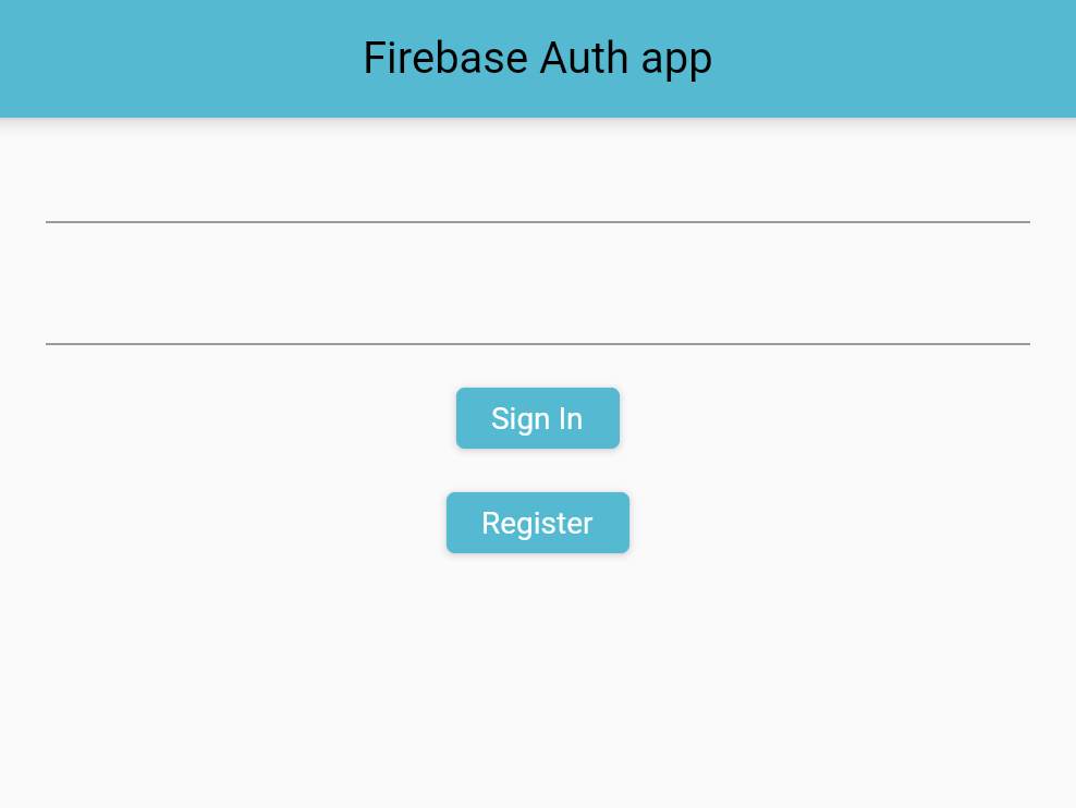 firebase auth app