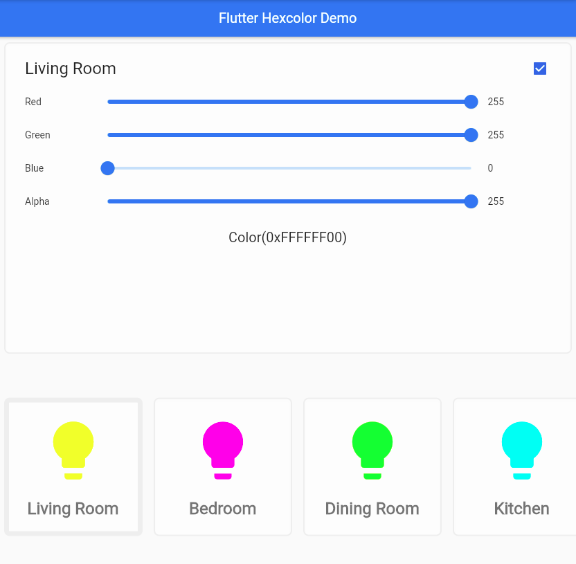 Flutter Hexcolor Demo App