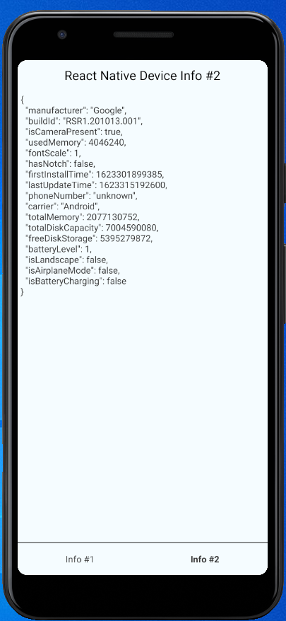React Native Device Info 16
