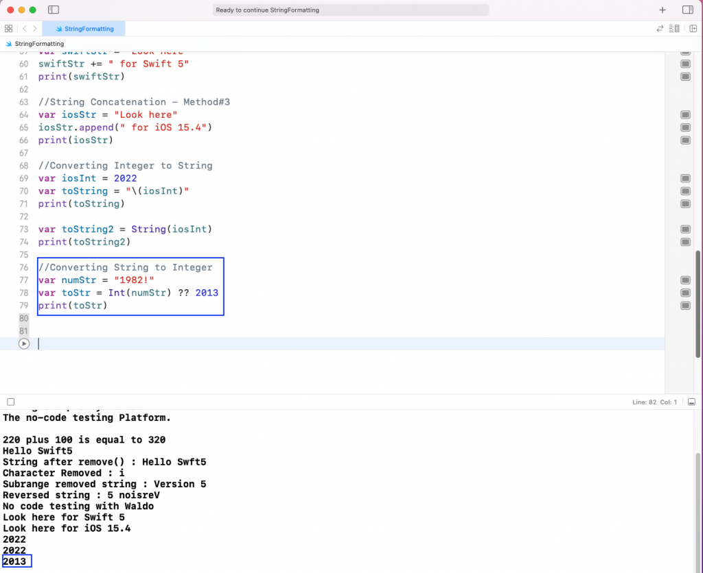 string to integer conversion