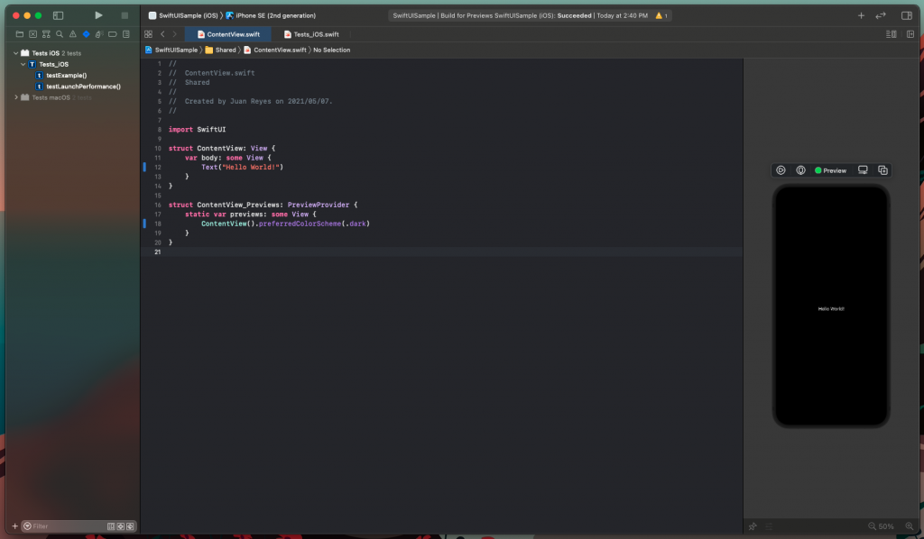 swiftui dark mode