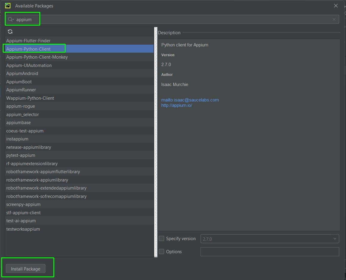 Automated Testing With Appium and Python Screenshot 24