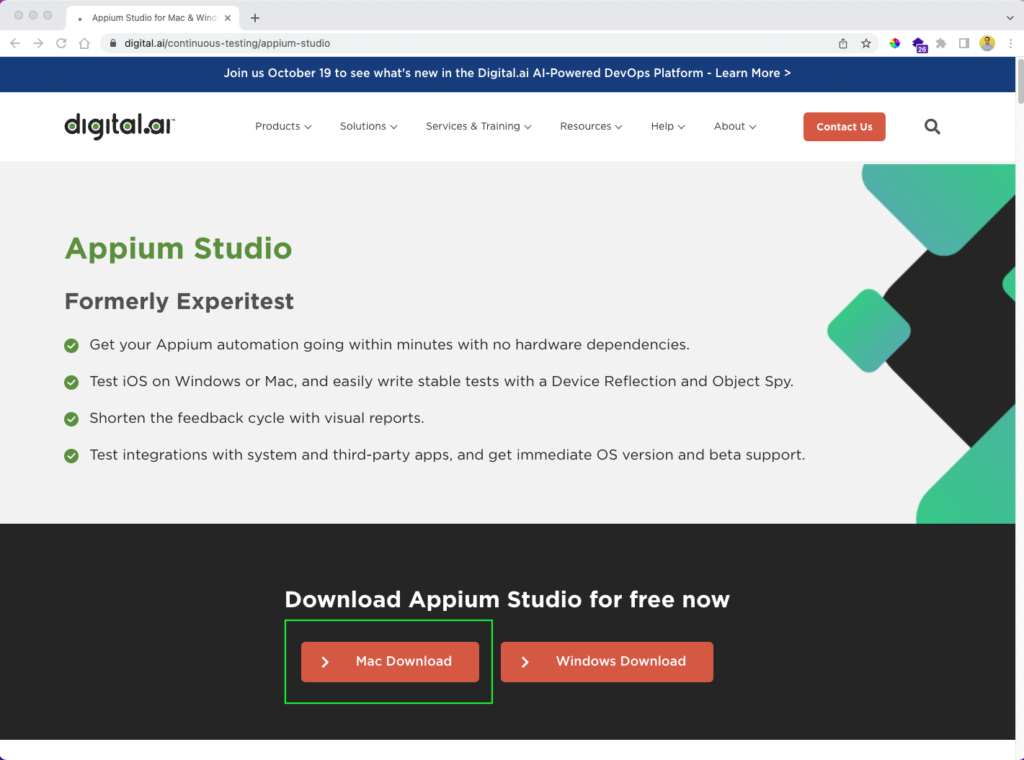 appium studio download