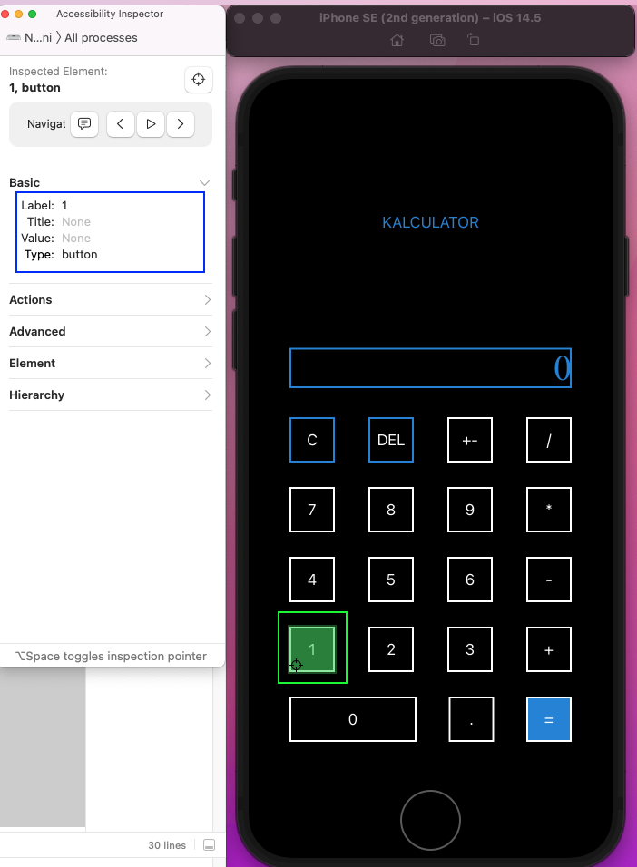 click on the different elements to get their labels