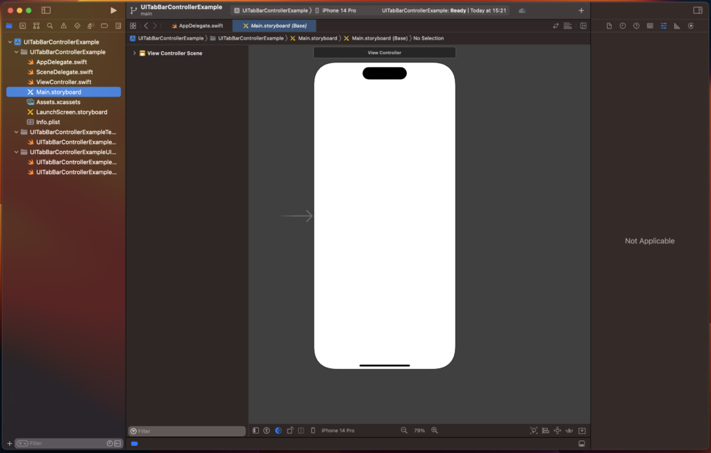 screenshot creating open xcode