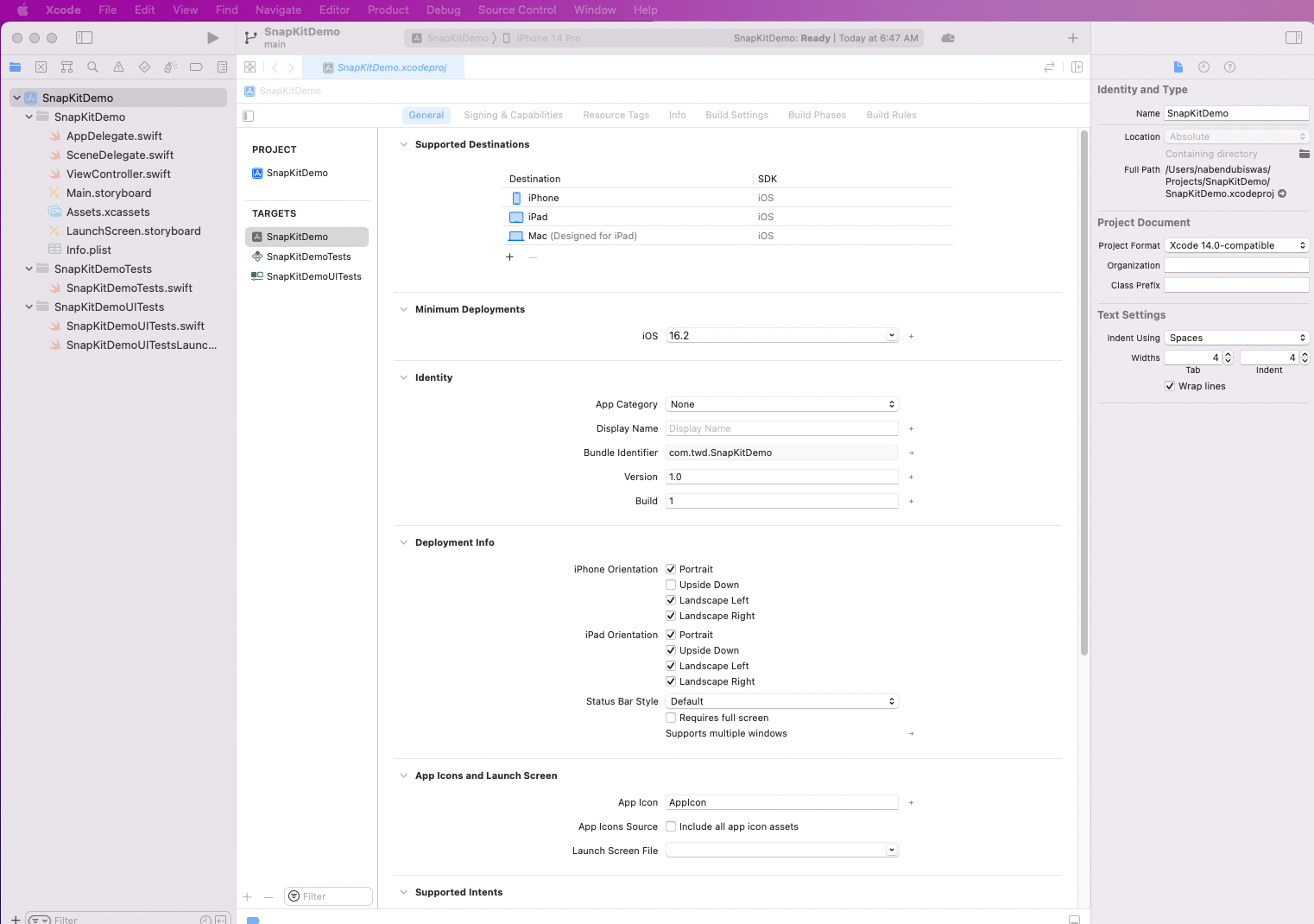 The dependencies for the project will be installed and will be ready in XCode.