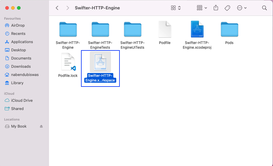 Highlights "Swifter-HTTP_Enginer.xcworkspace"