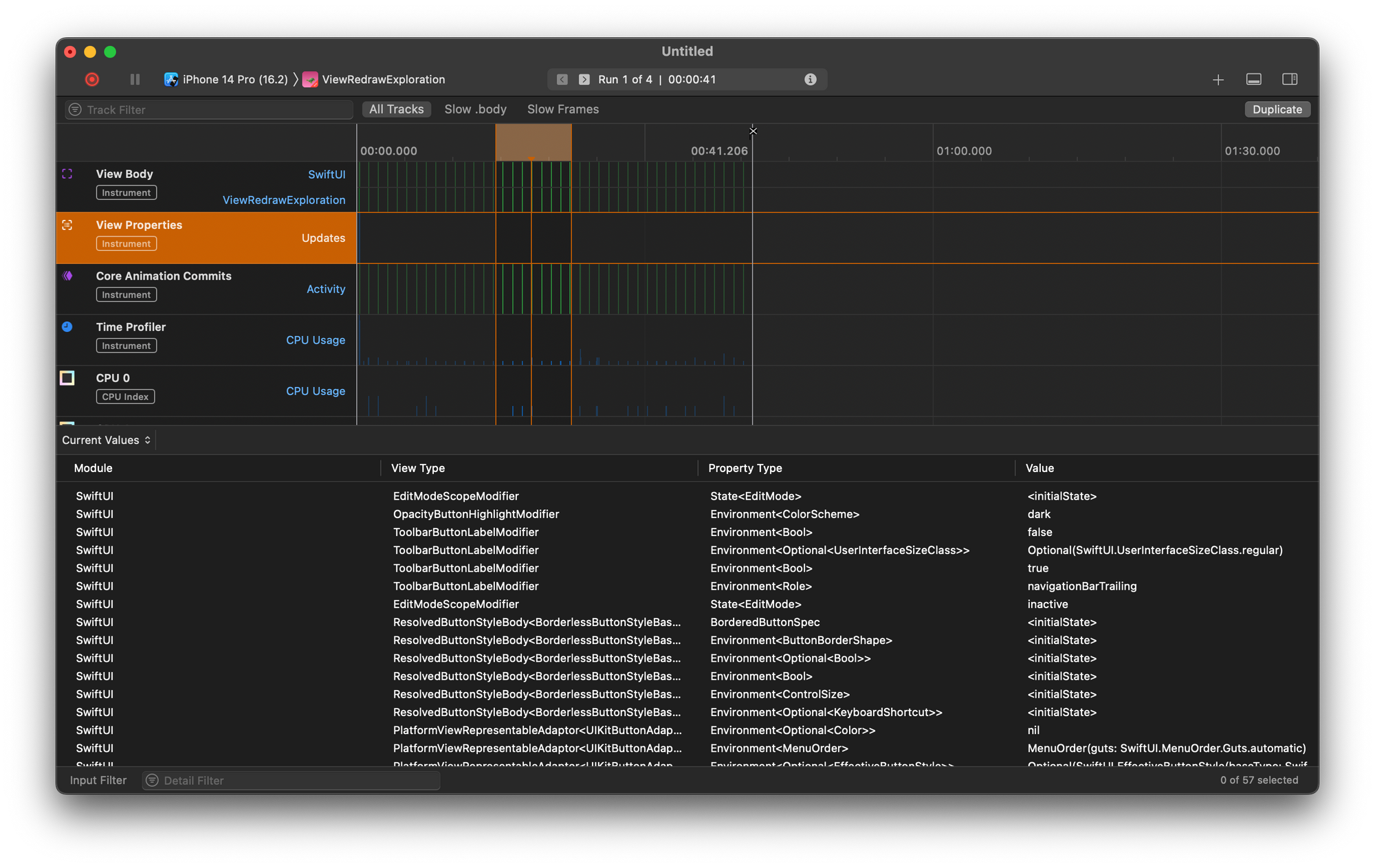 Profiling your SwiftUI apps with instruments