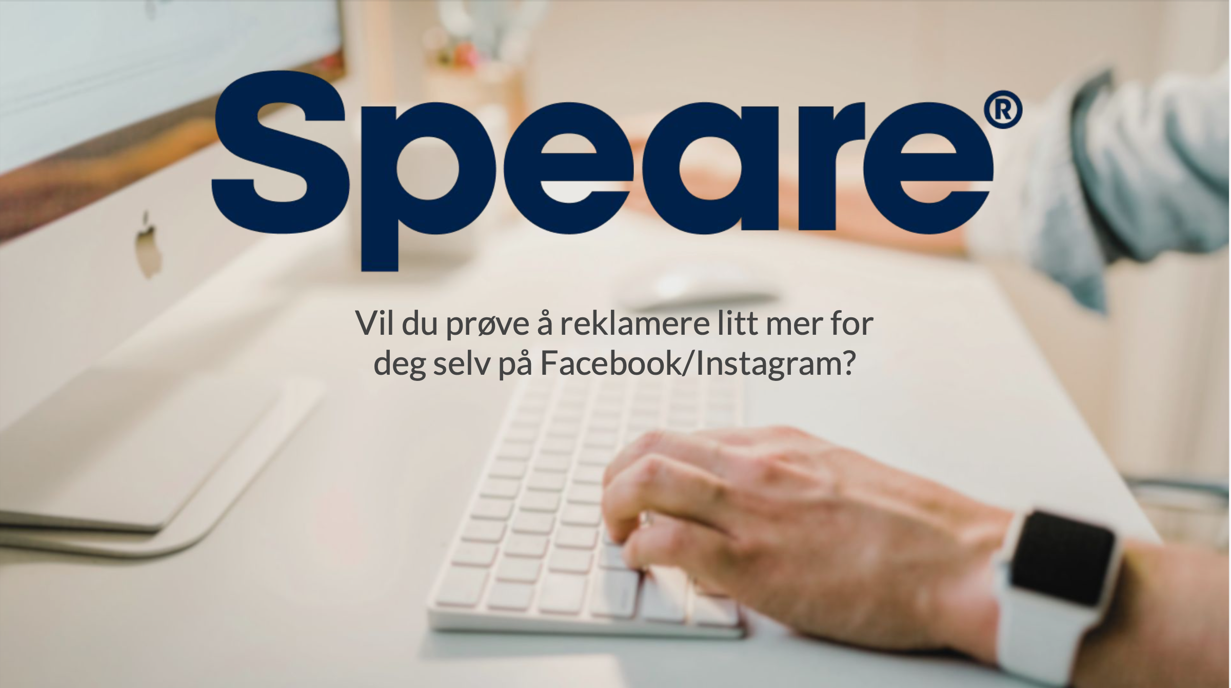 Vil du prøve å reklamere litt mer for deg selv?