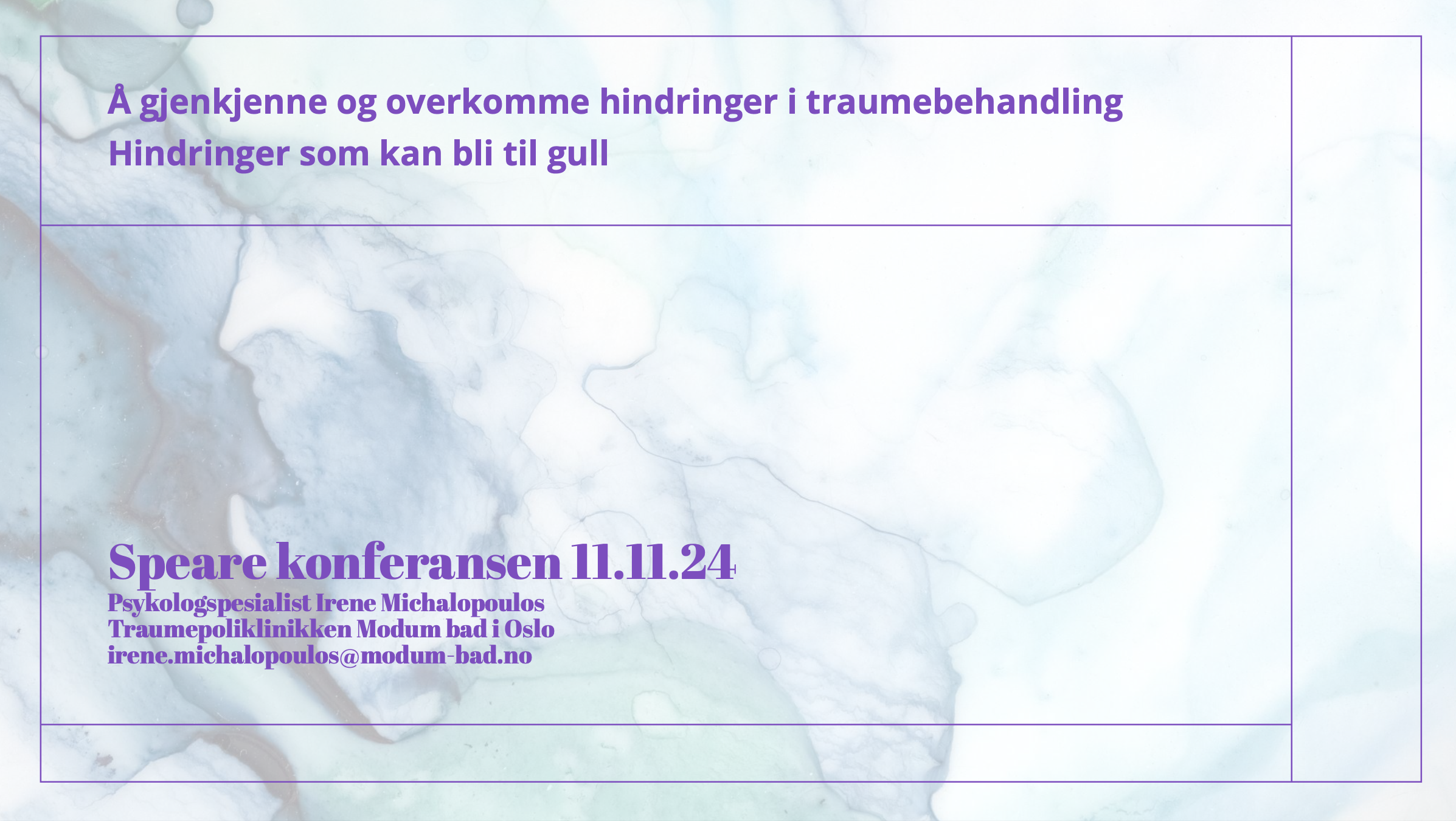 Å gjenkjenne og overkomme hindringer i traumebehandling