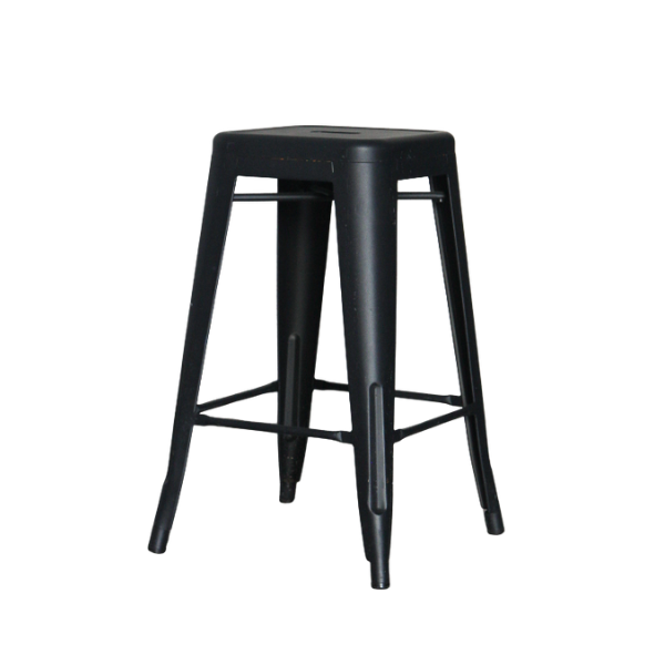 Black Metal Stool