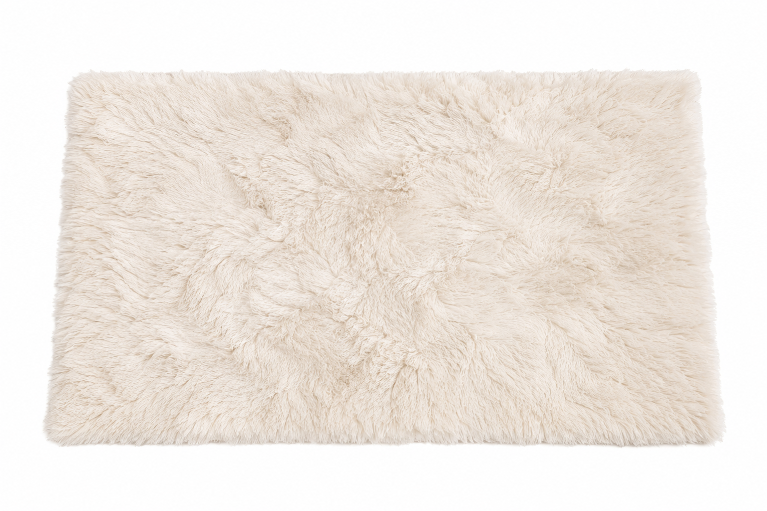 Cream Fluffy Rug (2x3m)