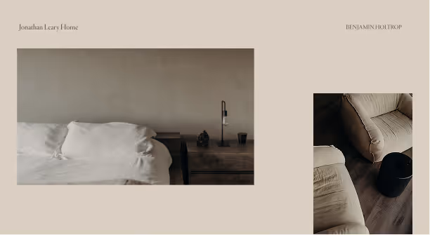 Interior photography client gallery cover for "Jessica's Home" on the Pic-Time platform