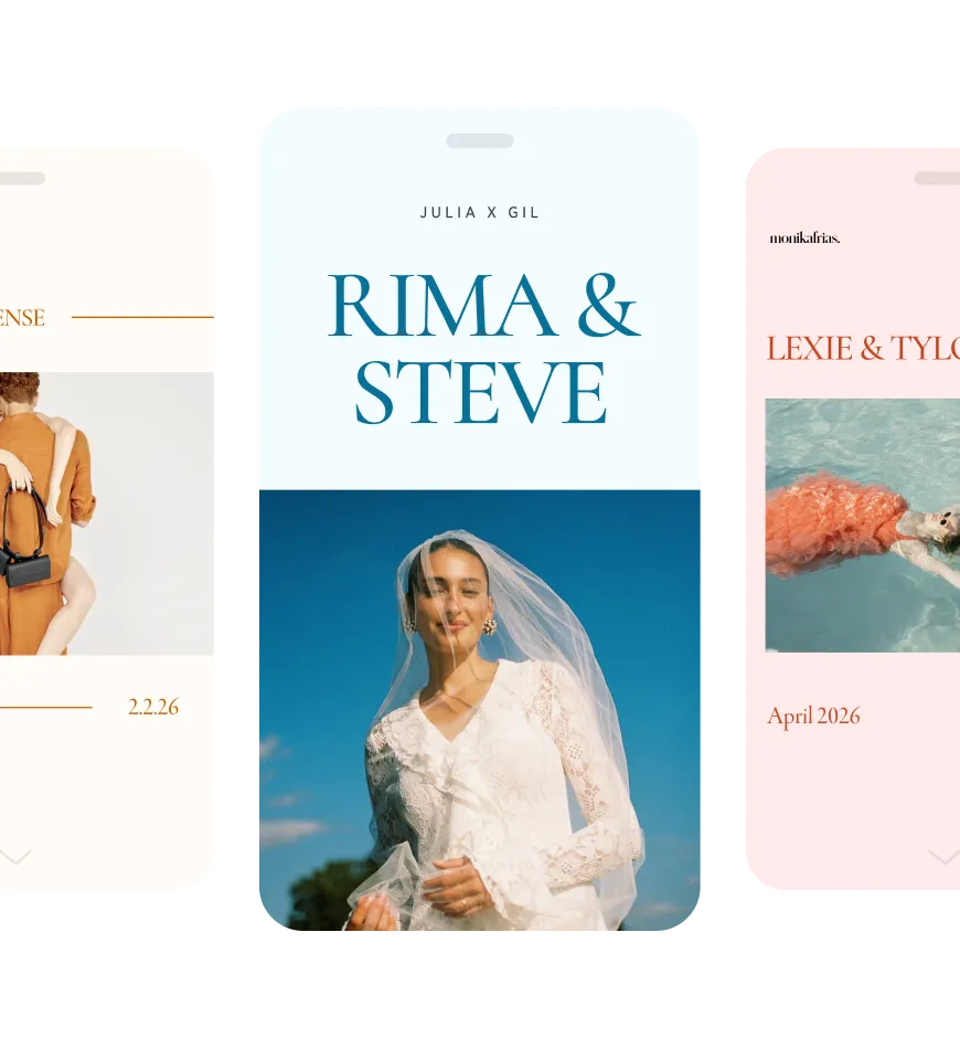 Mobile photo gallery cover for Sinead & Liam wedding, shown on Pic-Time 2.0 responsive client gallery