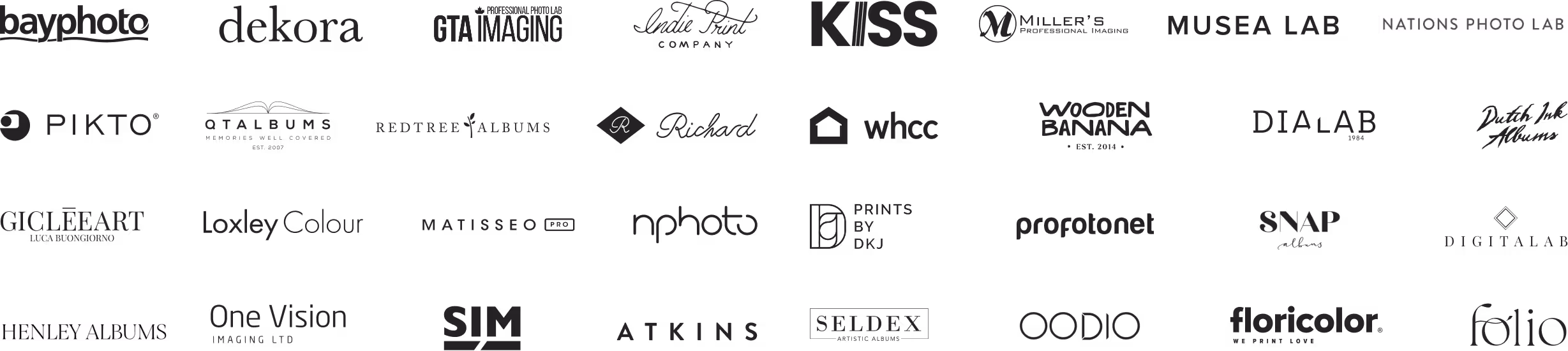 Print Labs that work with Pic-Time