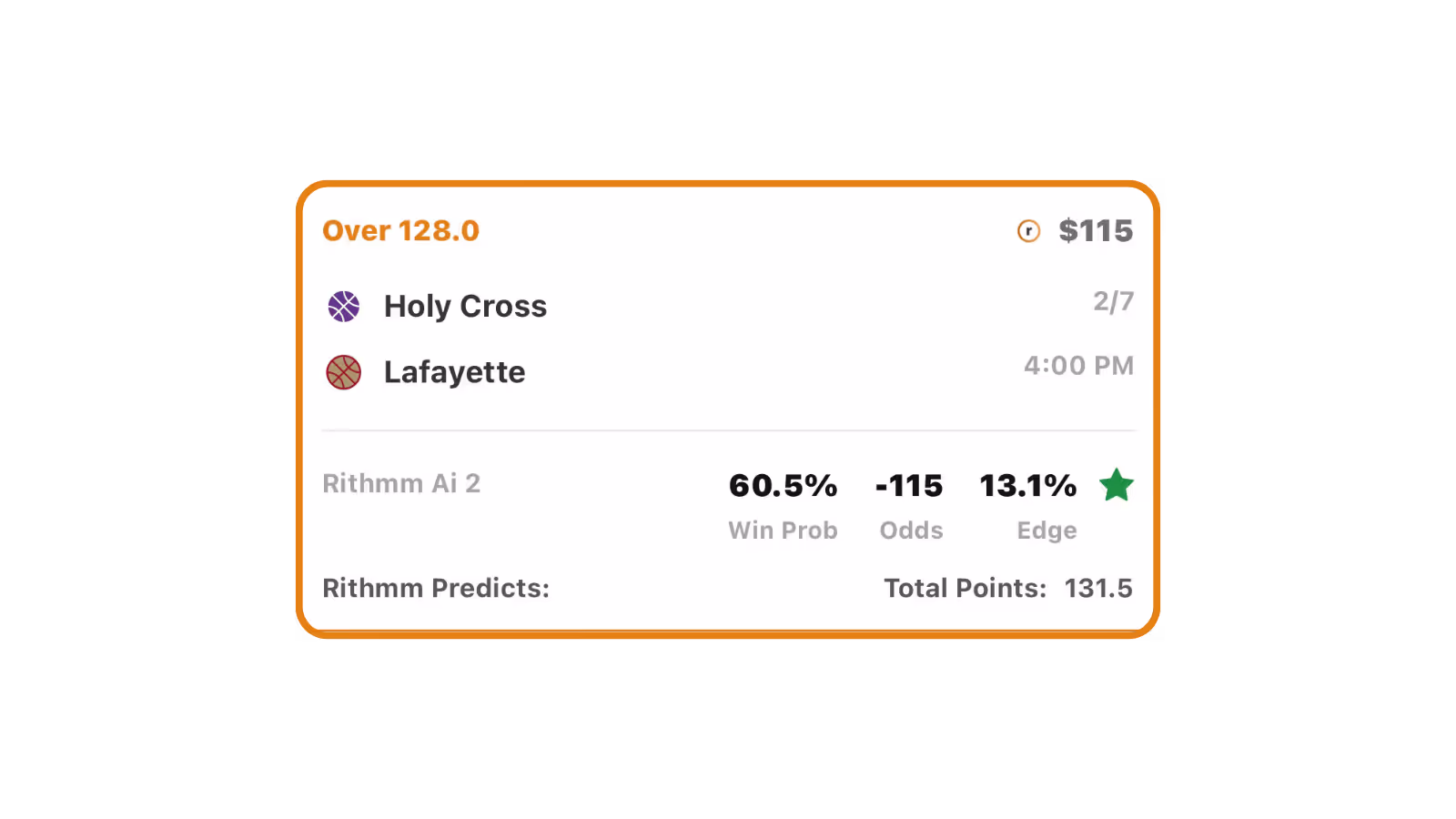 Holy Cross vs Lafayette: AI Prediction College Basketball