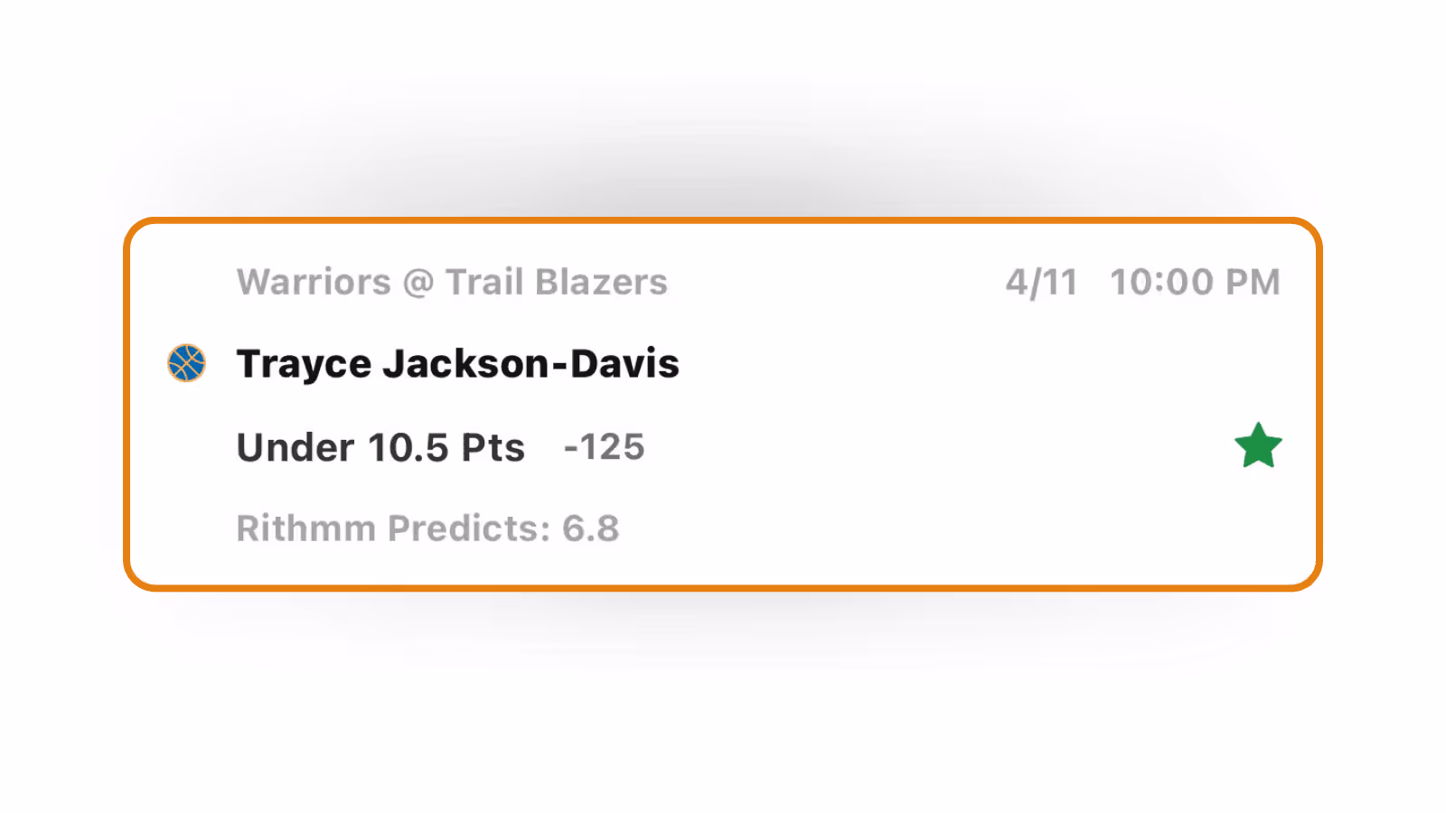 Warriors vs Trail Blazers- AI NBA Player Prop Bet pick