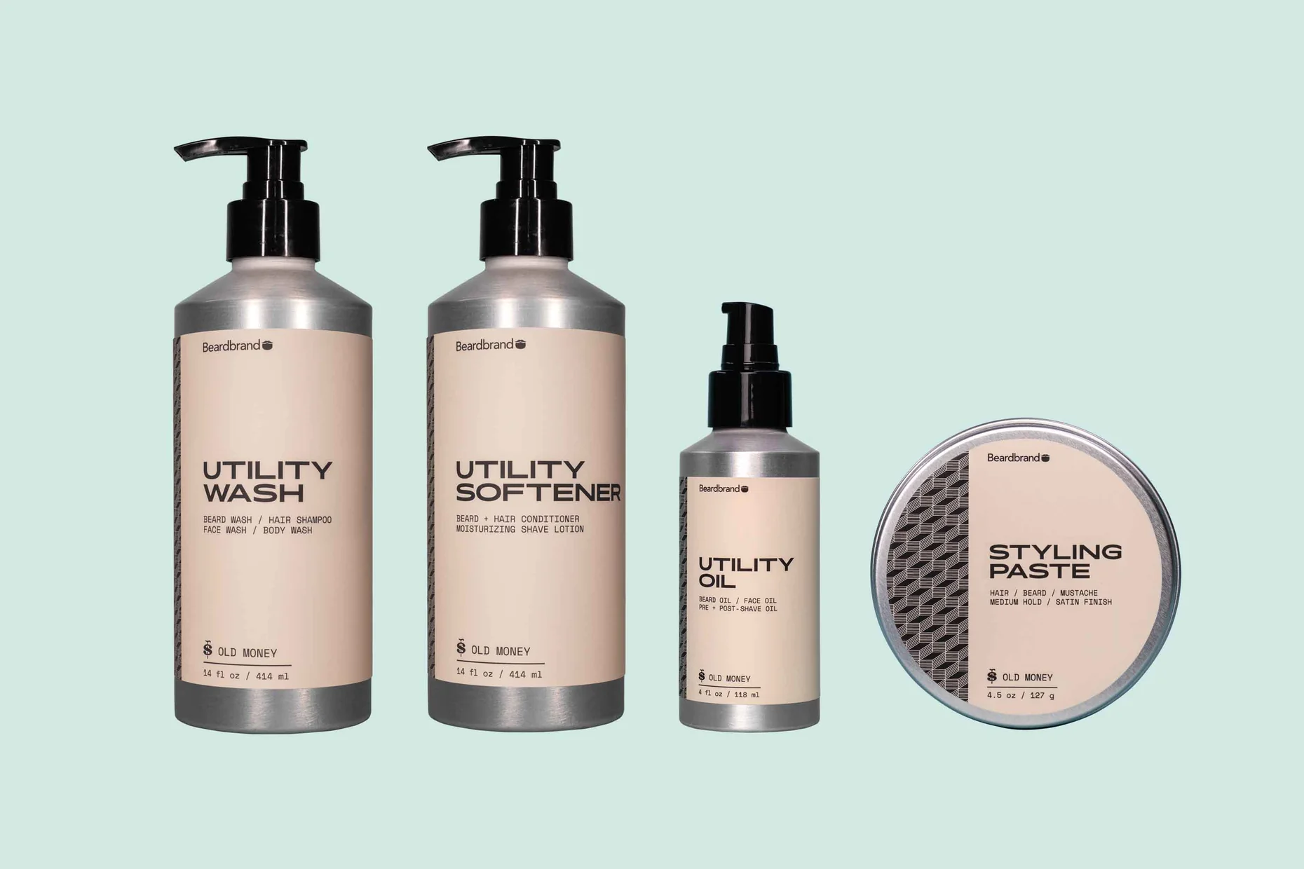 Beardbrand has a strong brand persona. This is a brand persona example with a few of their products