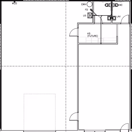 Kimeplex floor plan with office