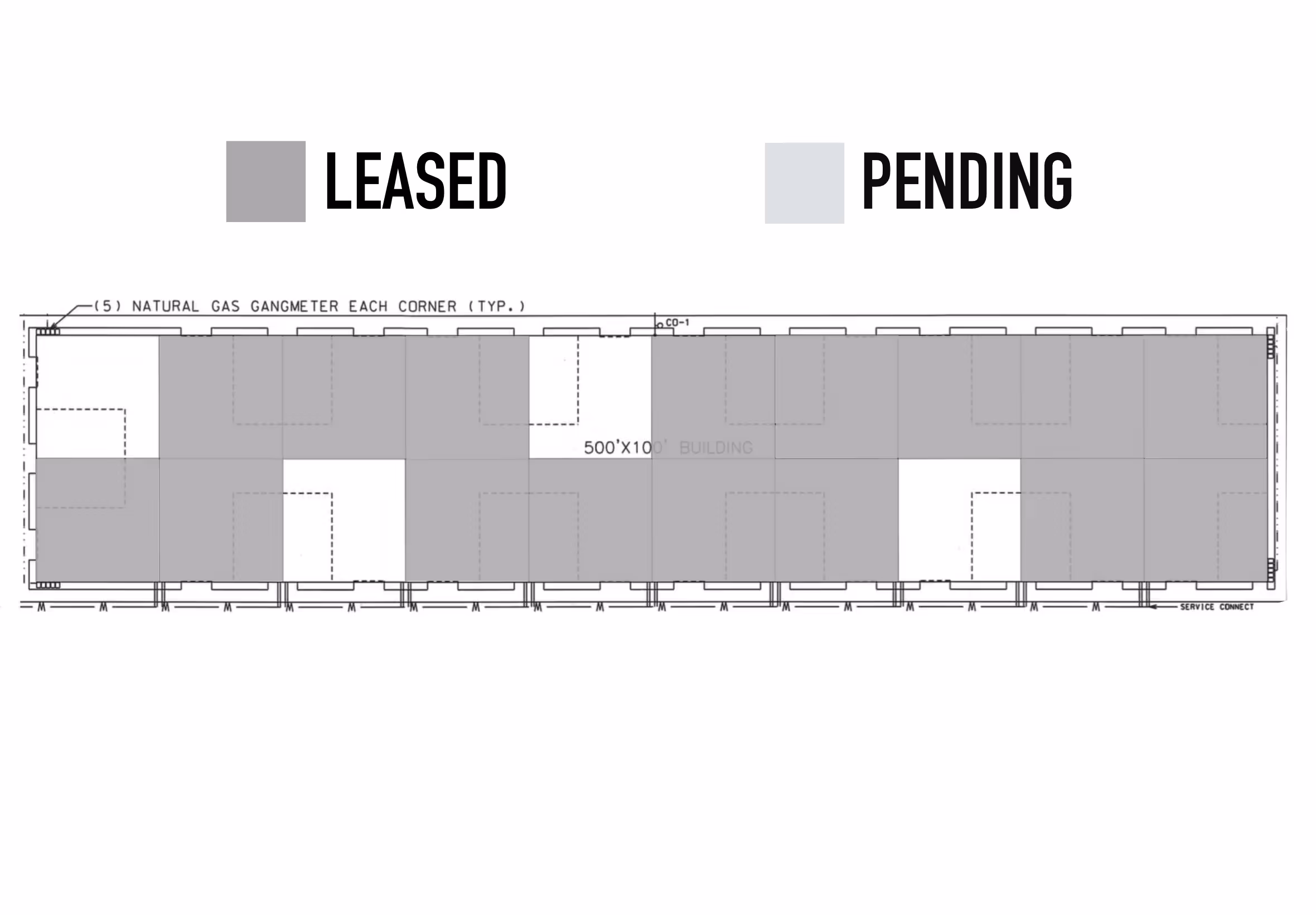 blueprint of kimeplex park with claimed and pending units greyed out
