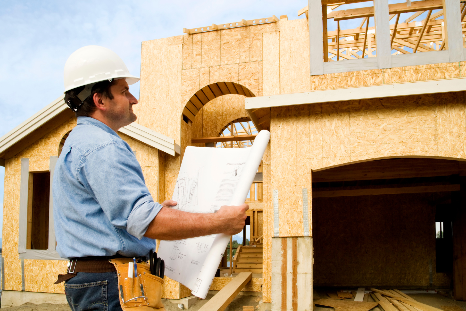 General contractor on a job site, a Hubsuite marketing client in Cache Valley