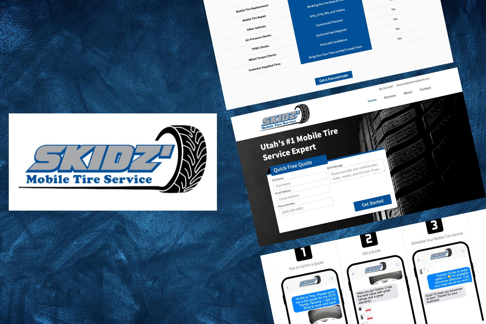 Skidz Mobile Tire Website