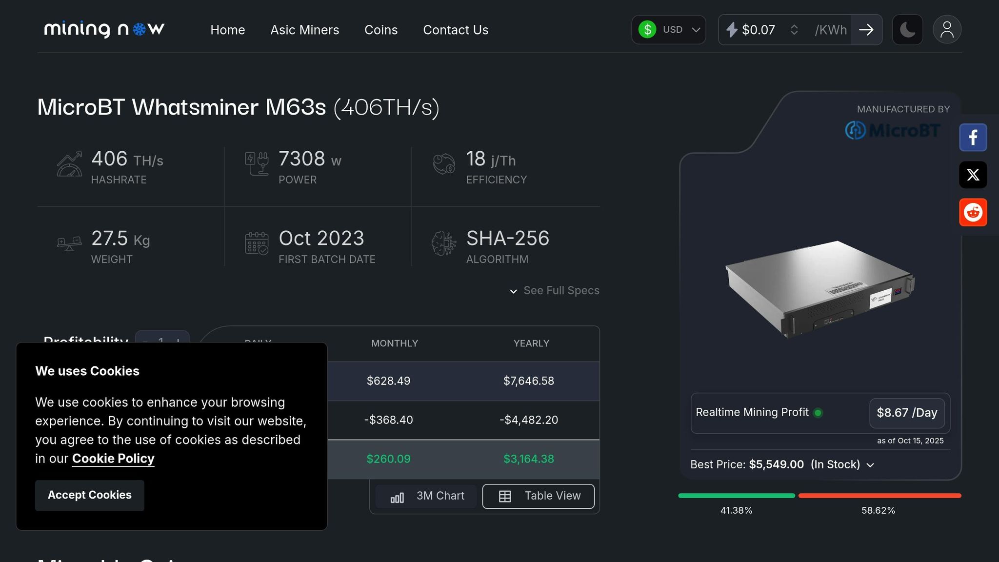 WhatsMiner M63S