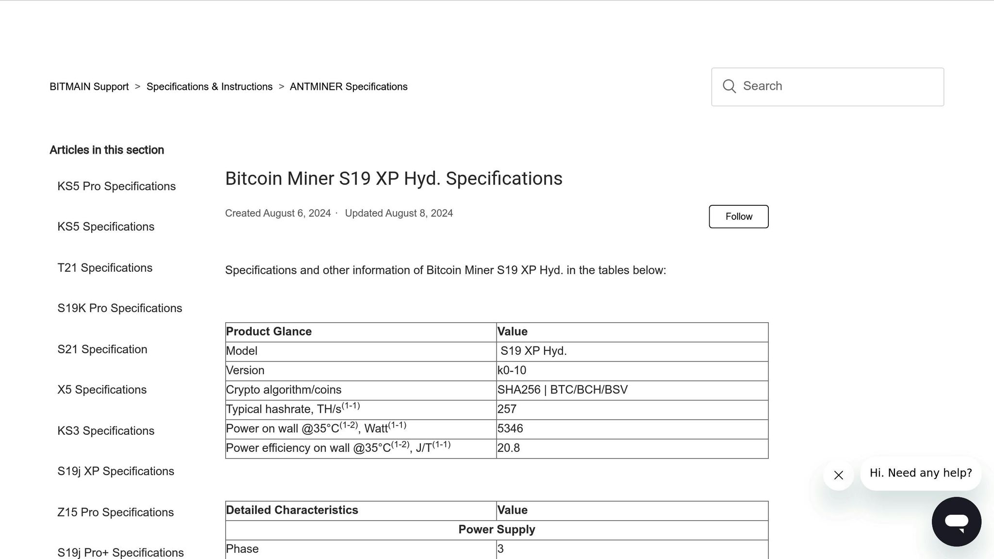 Bitmain S19 XP Hydro