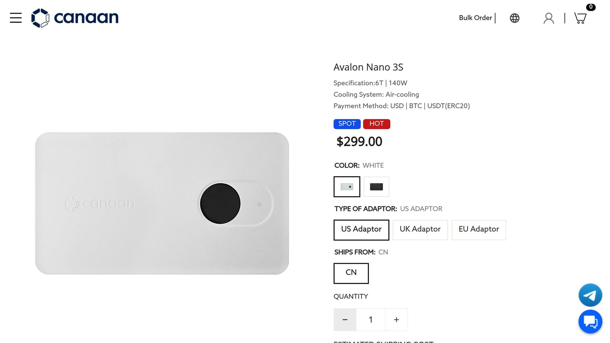 Canaan Avalon Nano 3S