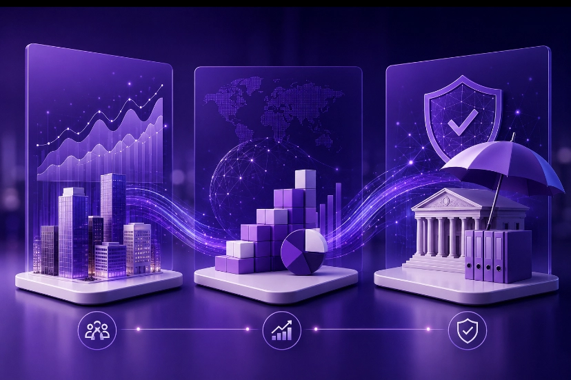 Visual representation of Valitana case studies and client outcomes across financial services platforms