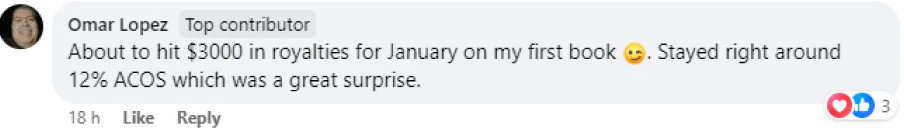Customer testimonial screenshot