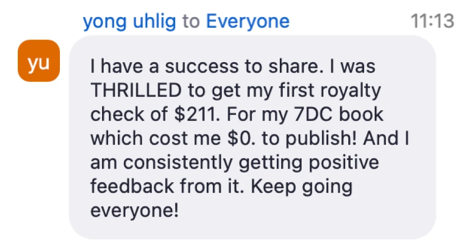 Customer testimonial screenshot