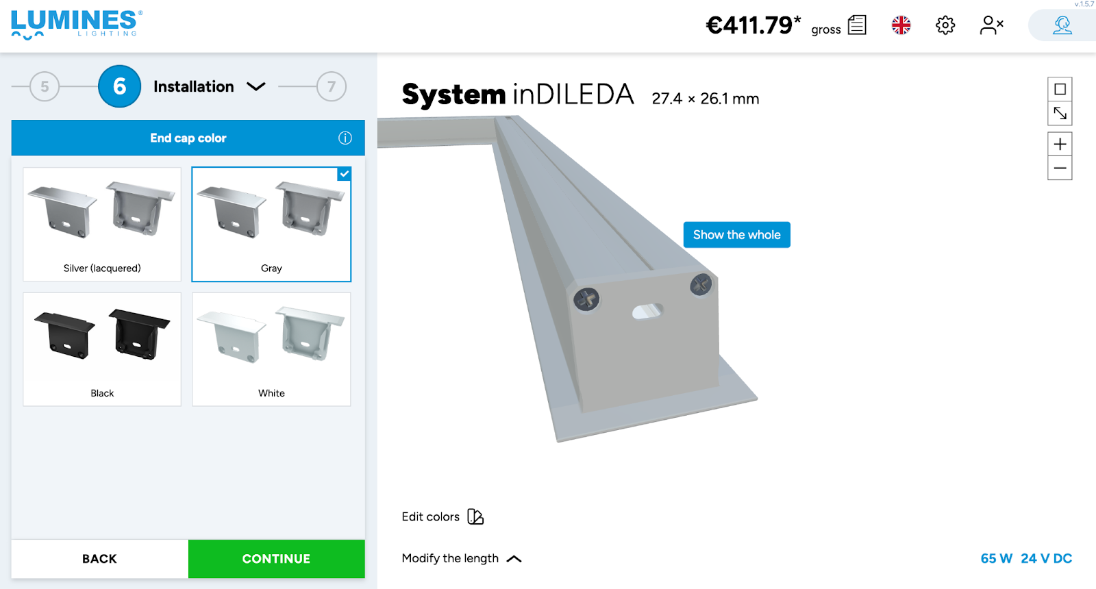 LUMINES implemented a light configurator 