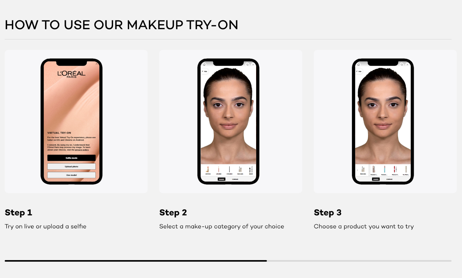 L’Oreal enables a virtual makeup