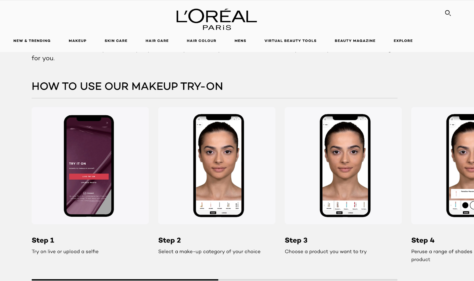 L’Oreal Paris Makeup Virtual Try-On 