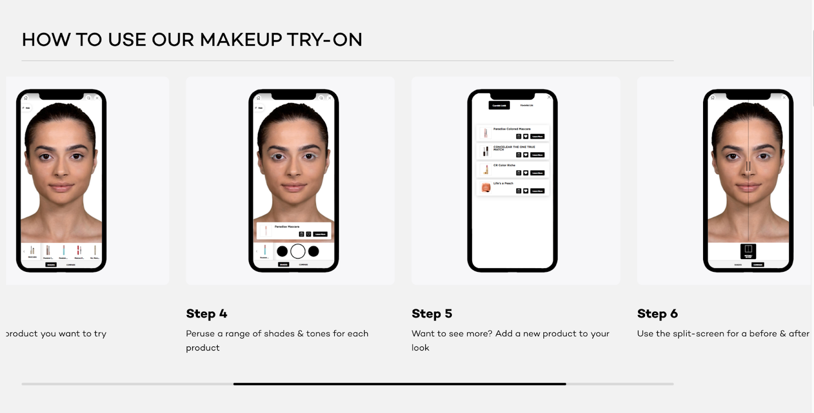 Virtual Try-On app with their mobile phones.