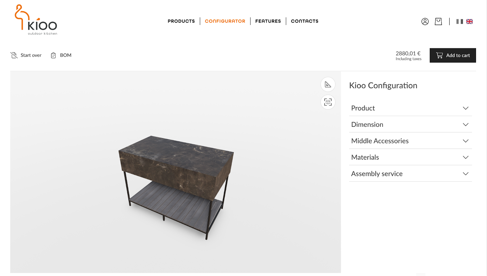 Spagnol Cucine offers 360-degree views for the bespoke Kioo product category