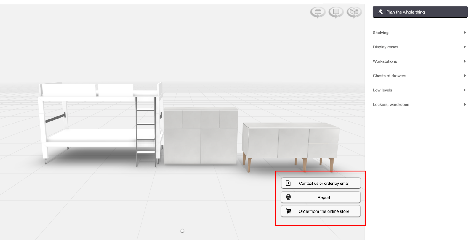 Each request to contact or order from a visual software (3D furniture configurator) can provide valuable insights to forecast customer needs 