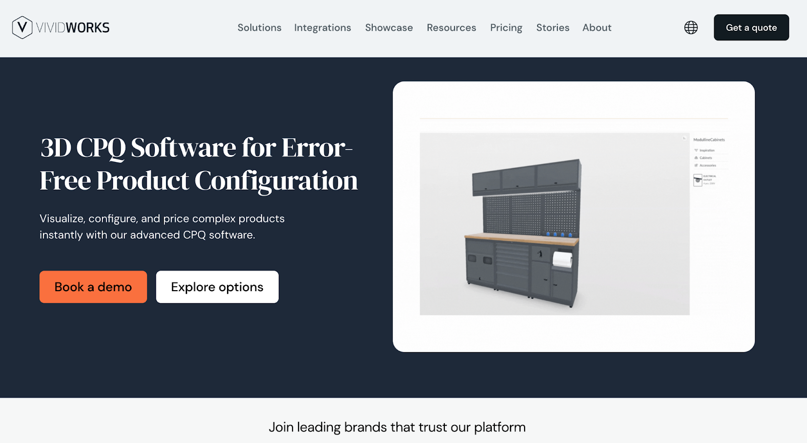 Vividworks is a renowned provider of 3D CPQ software with a proven record across industries such as manufacturing, furniture, kitchens, and baths