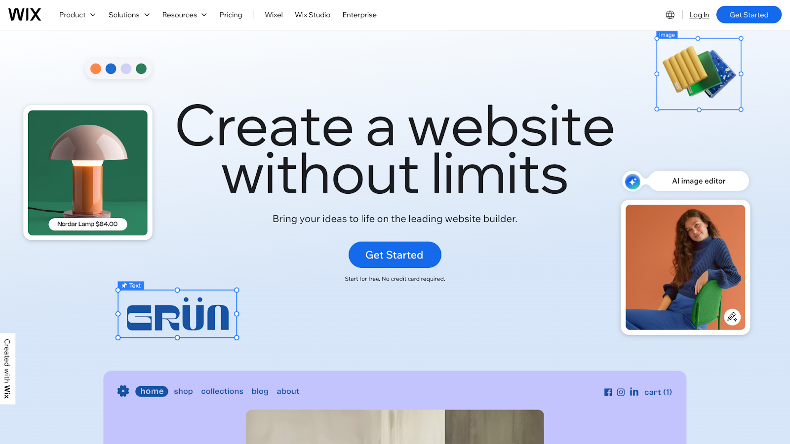Wix is a friendly budget tool to build a new furniture website with a range of design features