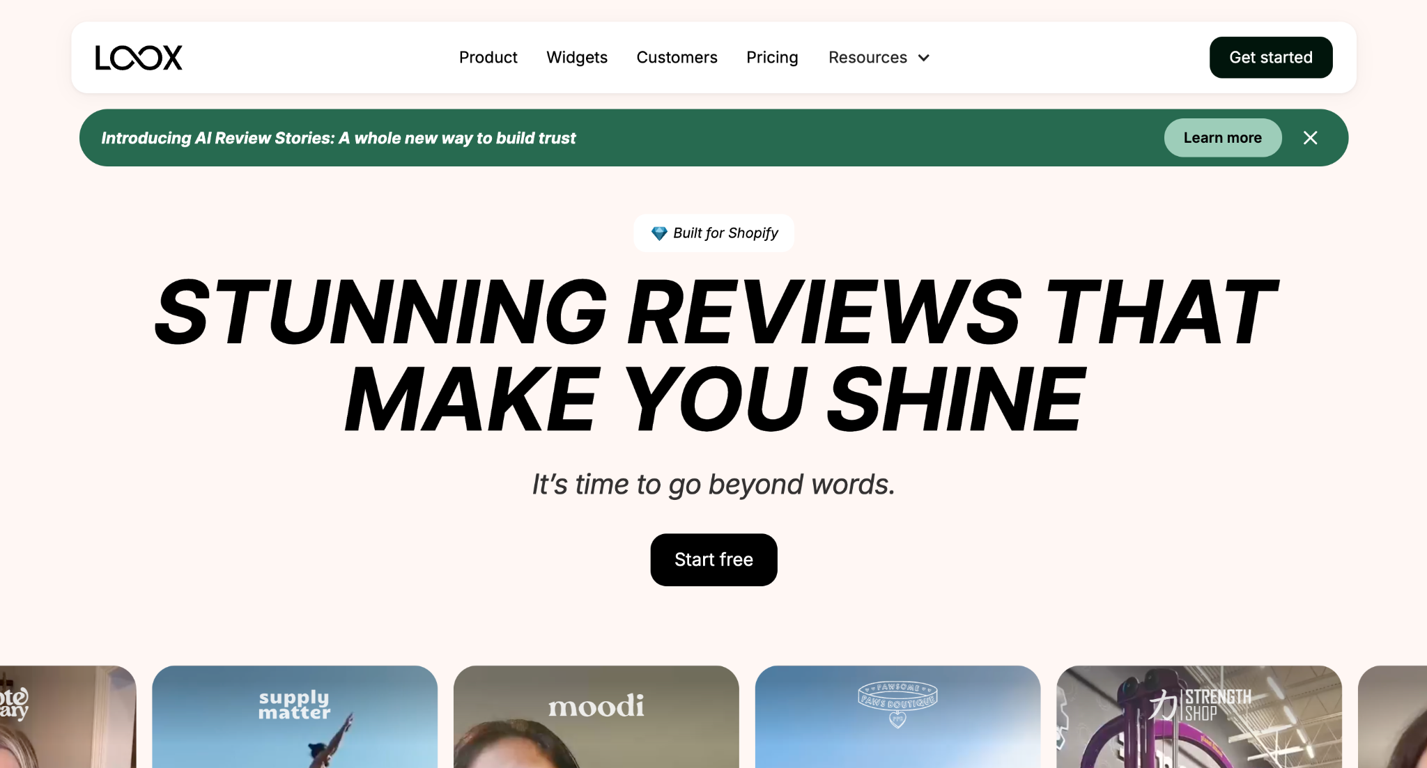 Loox shopify review app