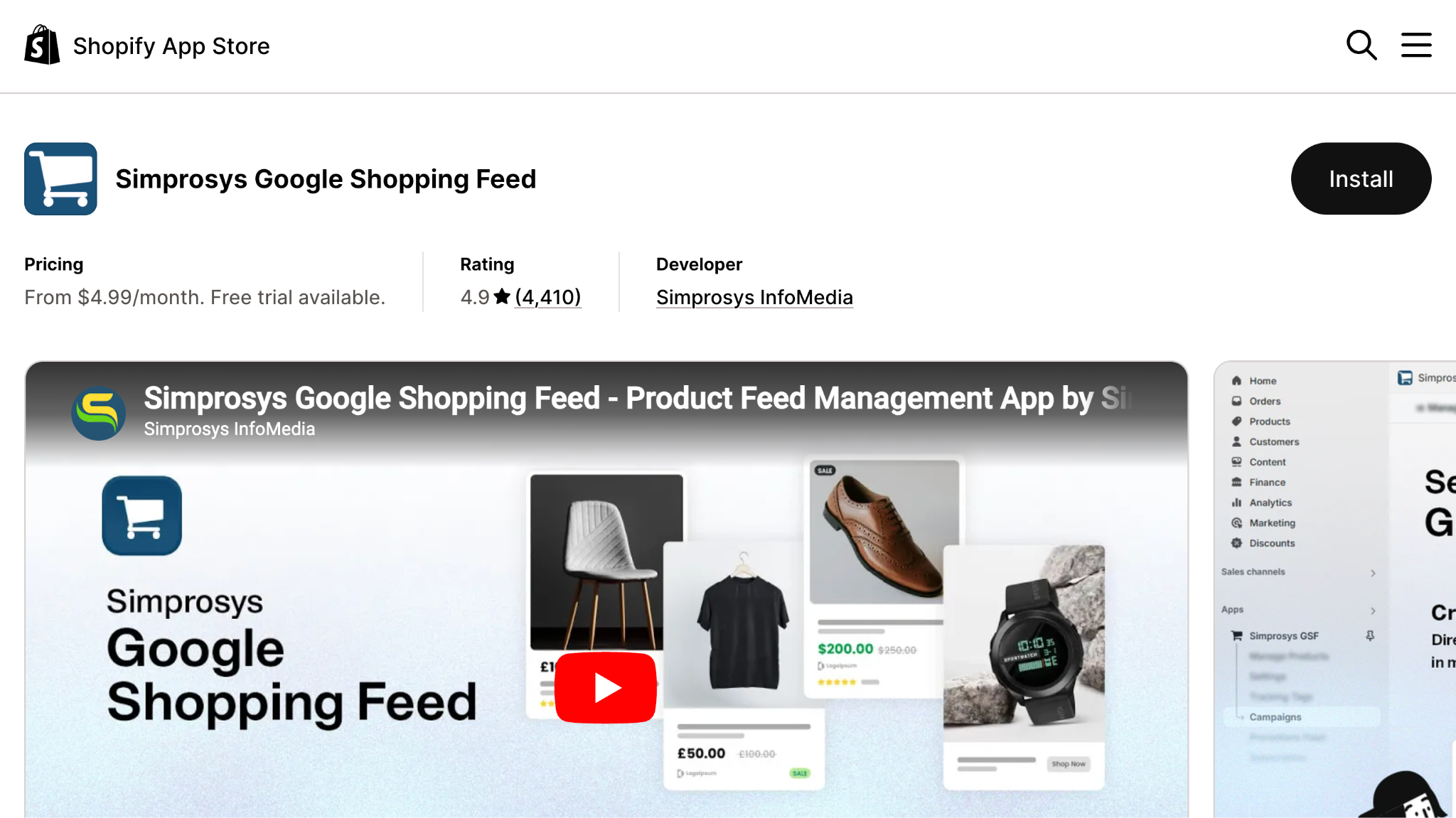 Simprosys Google Shopping Feed