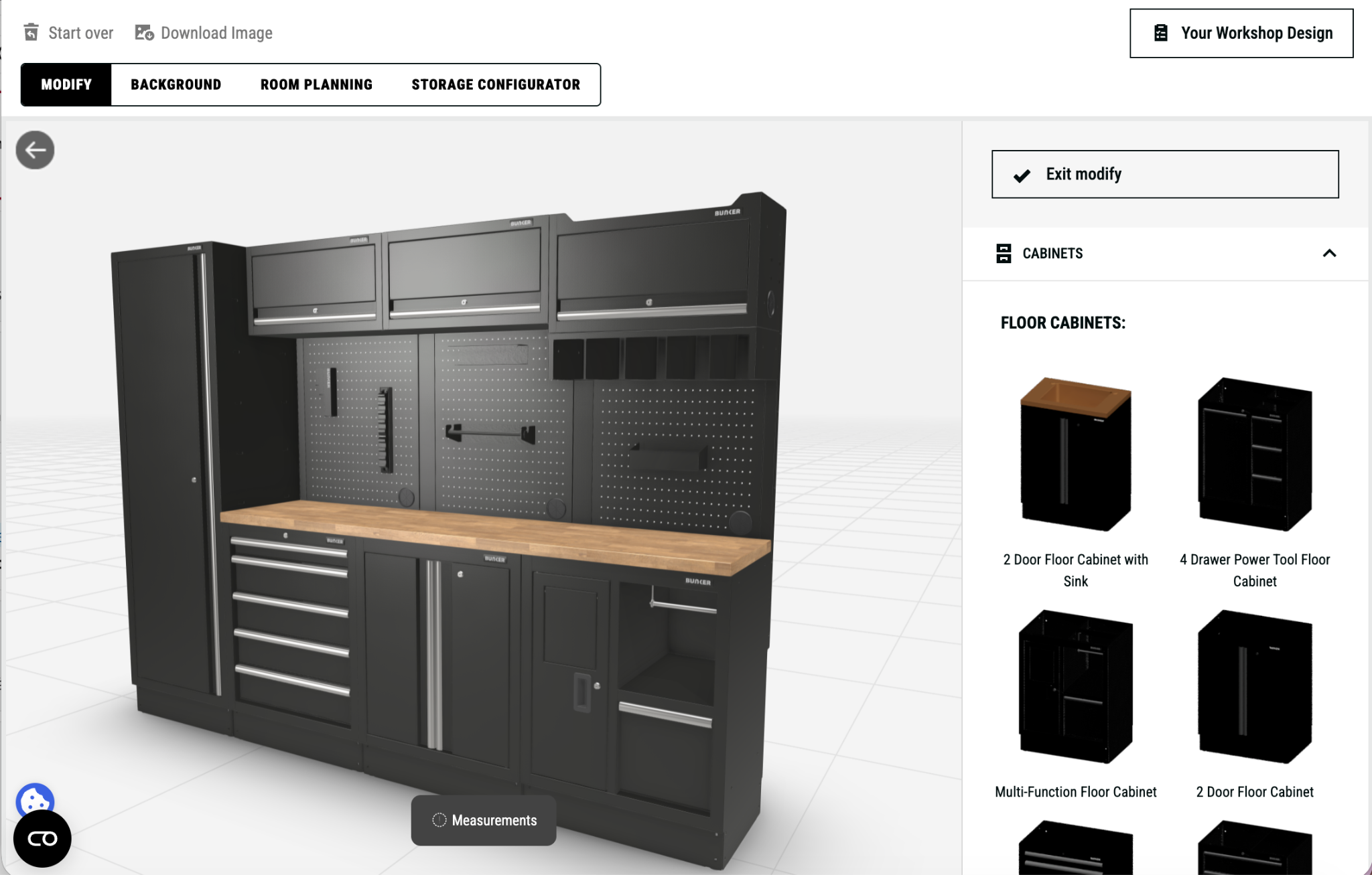 Bunker Storage 3D storage design platform powered by VividWorks
