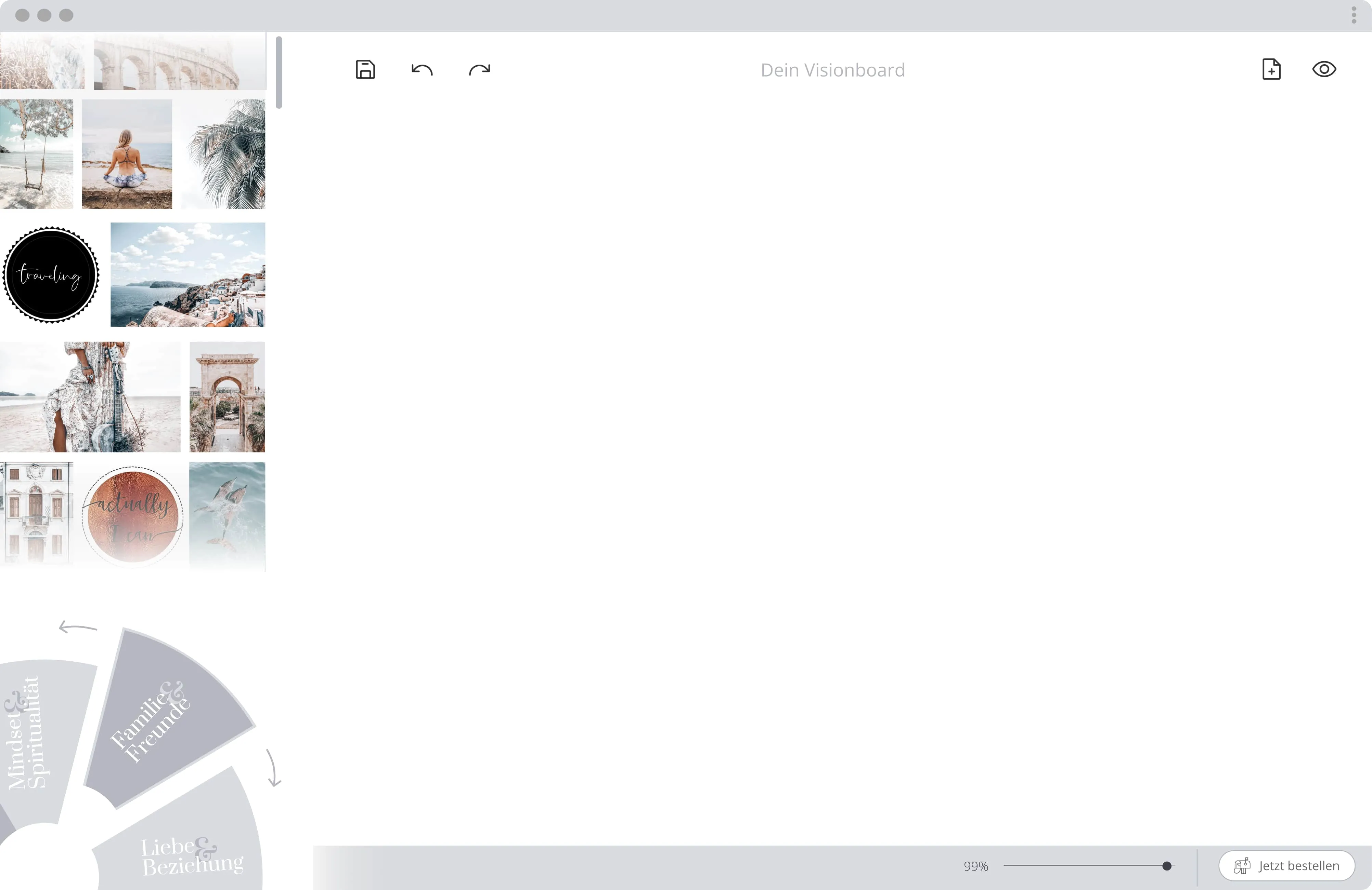 DOVIZIA Web App User Interface