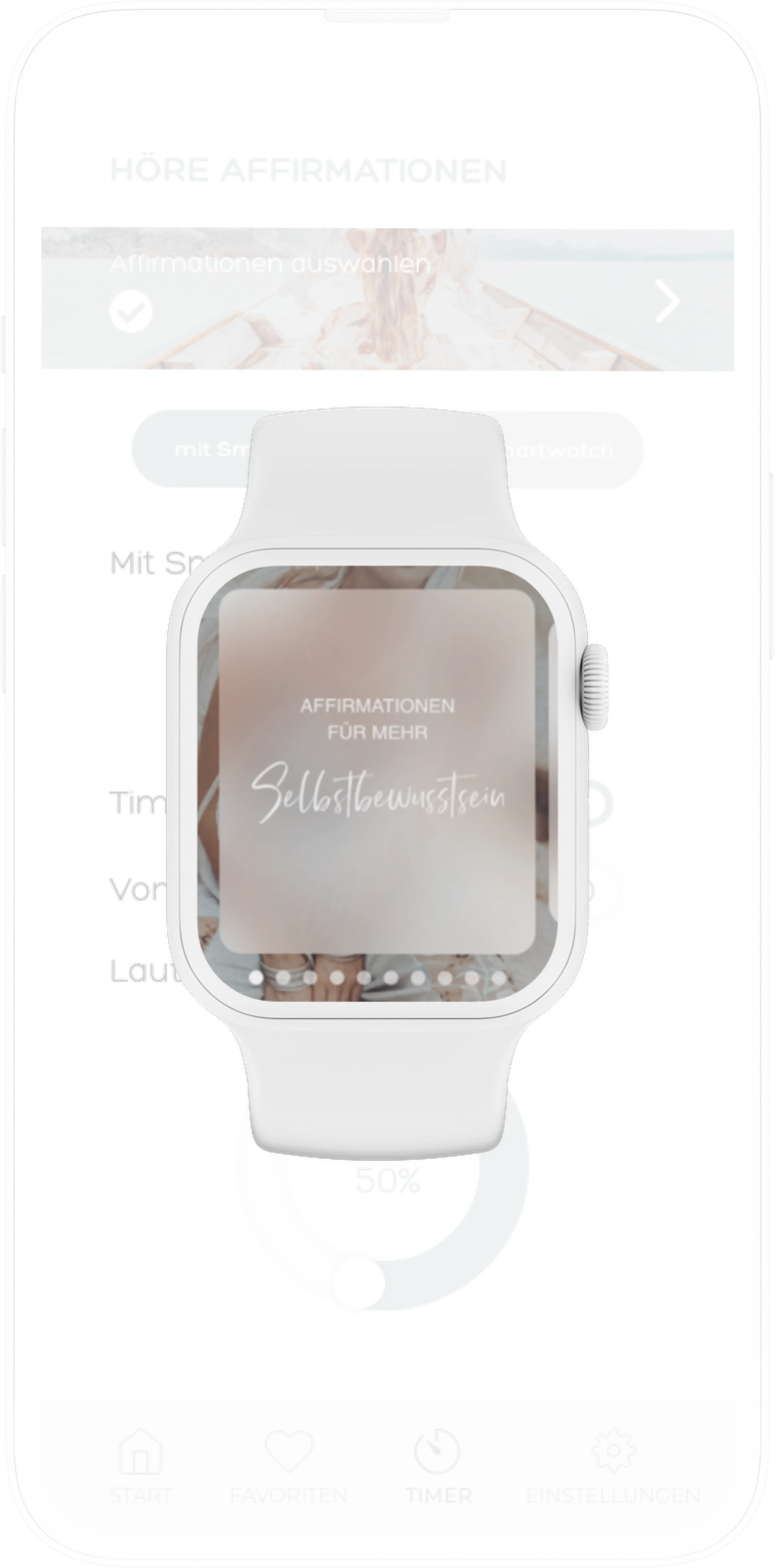 DOVIZIA Affirmations App Kopplung mit deiner Smartwatch