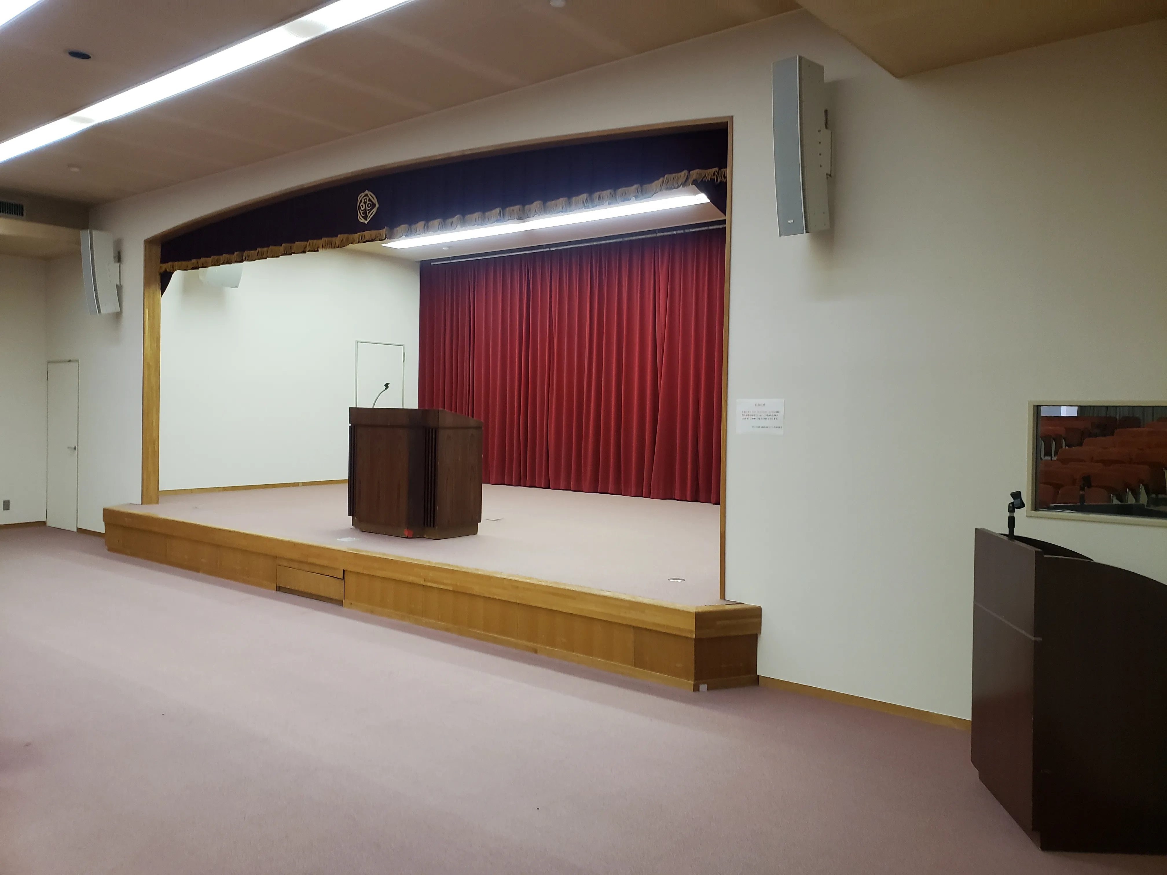 舞台ステージのクローズアップ写真