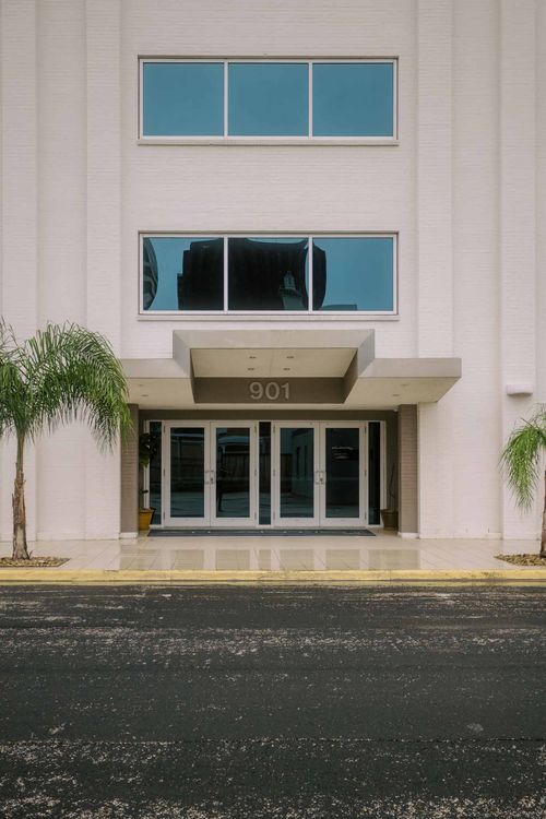 Entrance to Atlantic Lofts building