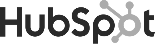 Hubspot logo displayed in gray